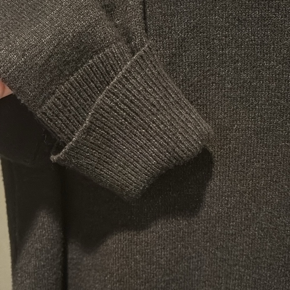 Pink Clover - Carson crew neck Button Detail Sweater. Dark Grey. XXL - Picture 8 of 14